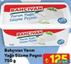 BAHÇIVAN YARIM YAĞLI SÜZME PEYNİR 750 G BAHÇIVAN YARIM YAĞLI SÜZME PEYNİR 750 G